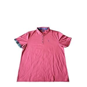 William Murray Polo Shirt Mens 2XL Maroon Golf Breathable Stretch Short Sleeve